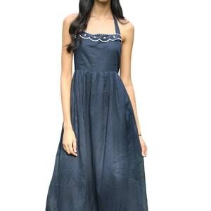 NEW WKND WYFR positano maxie dress in black